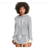 Champion Women's Plush Cropped Hoodie & Shorts Sleep Set Style CSLCPS