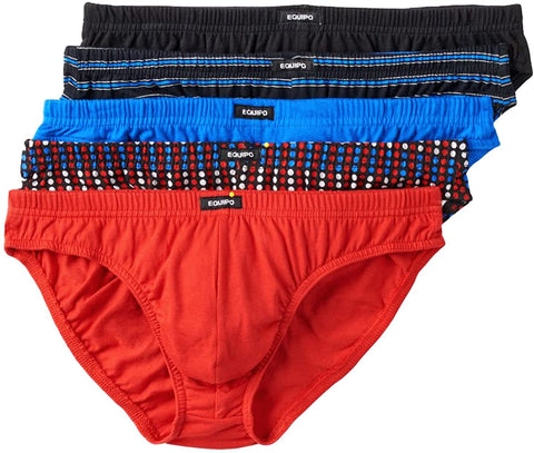 Men's equipo 5-pack Solid Low-Rise Briefs