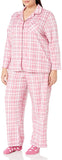 Karen Neuburger Women's Long Sleeve Minky Fleece Pajama Set PJ with Socks