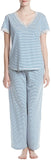 Karen Neuburger Women's Pajamas 3/4 Cardigan Long Sleeve Pj Set