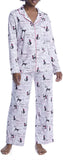 Karen Neuburger Women's Pajama Long Sleeve Animal Print Girlfriend Pj Set