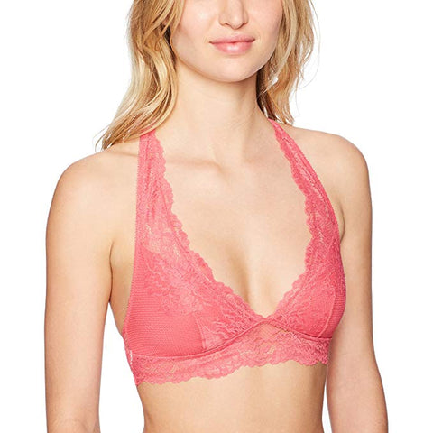 Maidenform Women's Lace T-Back Bralette, Bikini Pink, Small