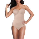 FLEXEES by Maidenform Extra Firm Control Strapless Shapewear Bodybriefer with Underwire 83956