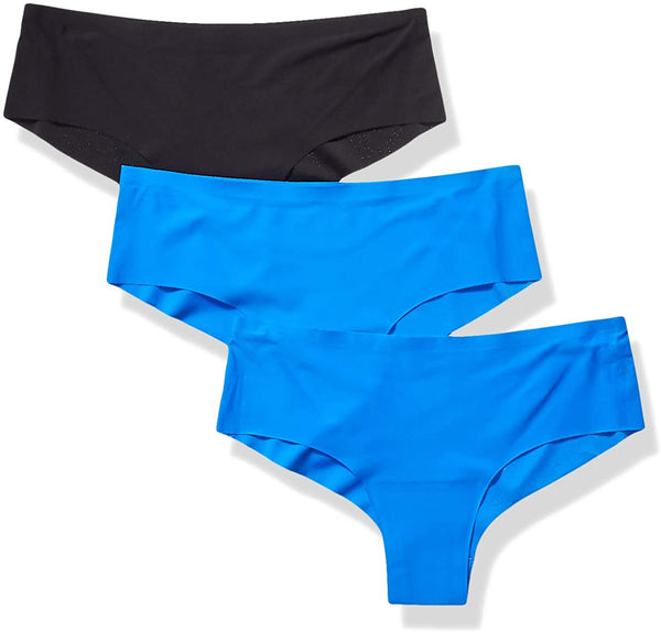 Nearly Nude Women's Laser Cut Hipster Panties Underwear, 3 Pack