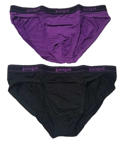 Buy papi Men's Stripe Solid Brazilian Trunk, Grey/Purple, X-Large (Pack Of  3) Online at desertcartSeychelles