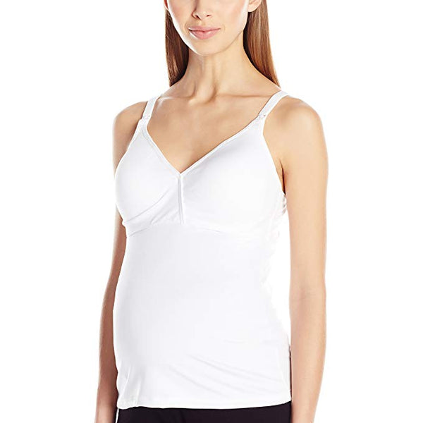 Playtex Women's Maternity Nursing Camisole with Built-in-Bra, Black