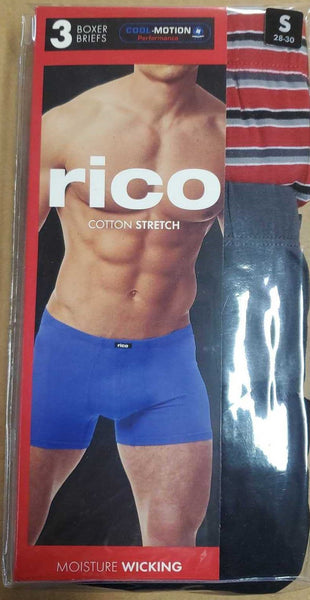 Rico 3-pk. Cotton Stretch Boxer Briefs