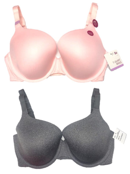 SO 2 Pack Lightly Lined T-Shirt Bras
