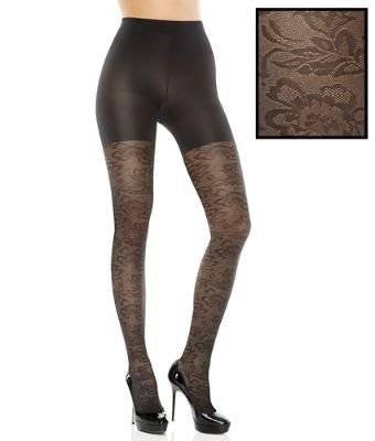 ASSETS Red Hot Label by SPANX : Floral Textured Shaping Tights