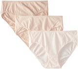 Bali Women's Luxe Cotton 3 Pack Hipster Panty V741