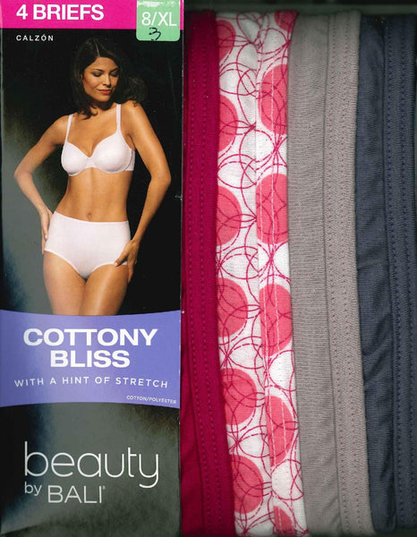 Beauty by Bali Women's Hipster Brief 4-Pack Cottony Bliss