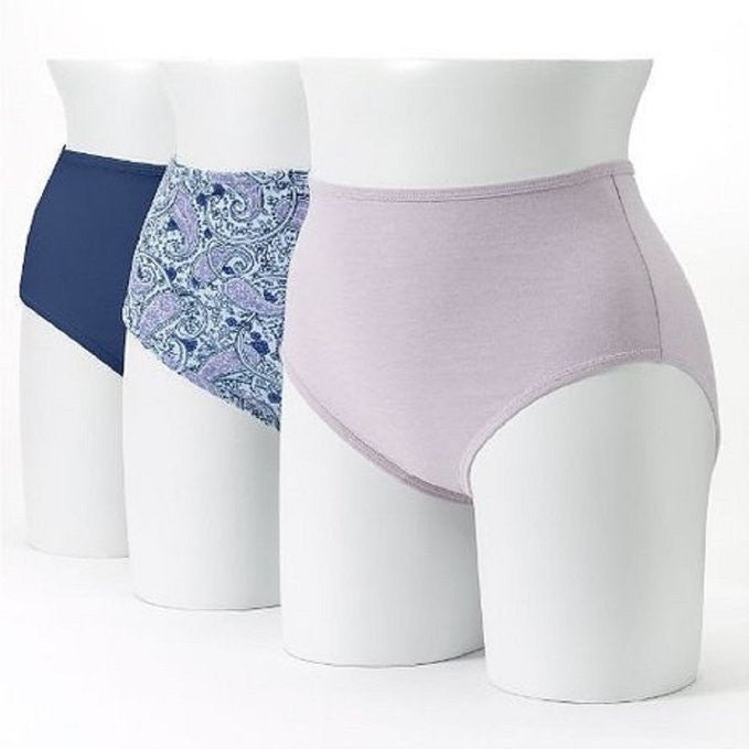 Bali Women's Luxe Cotton 3 Pack Brief Panty V882 – Atlantic Hosiery