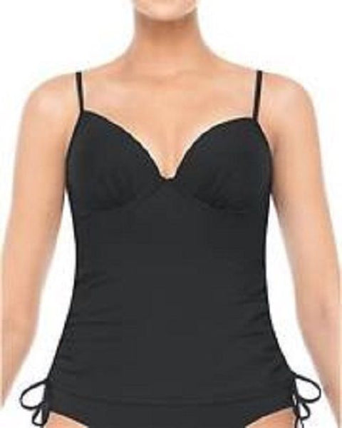 Assets Push Up Underwire One Piece with Ruched Sides #1538