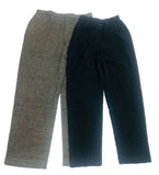 LADIES WOVEN PULL ON PANTS SOLID & STRIPE STYLE LMBG2229