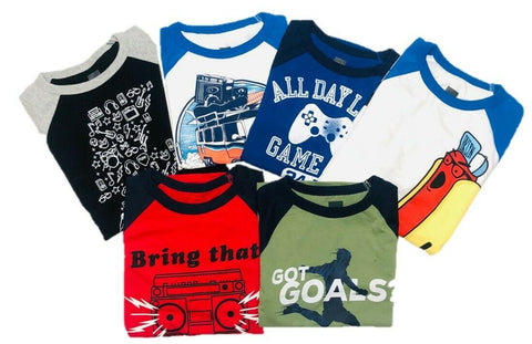 KNIT T SHIRT BOYS CREW NECK LONG SLEEVE STYLE BGA1910L