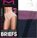 Maidenform Ladies Tummy Toning Briefs 3-Pack Nylon Plain