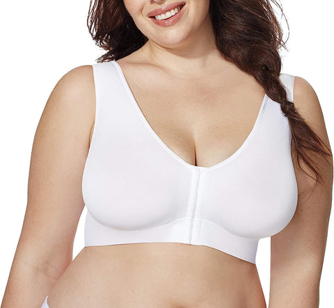 Just My Size Women's Pure Comfort Front Close Wirefree Bra MJ1274